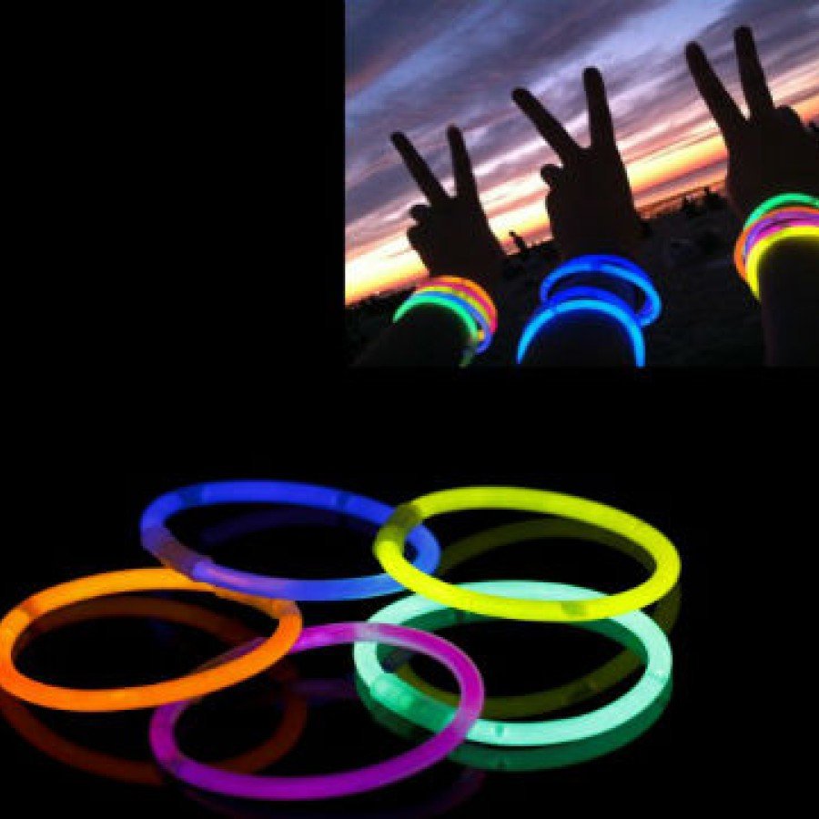 10 Pieces Glow Stick Bracelet Phosphorescent Broken Stick Bracelet