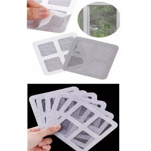 10 Pieces Adhesive Cut-to-Use Torn Door-Window Fly Screen Repair Tape