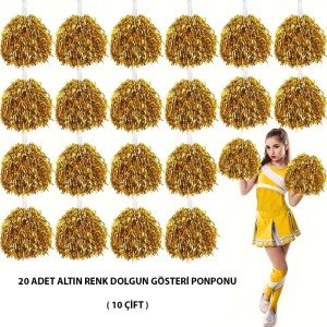 10 Pairs (20 Pieces) Gold Color 23 April 19 May 29 October School Performance Pompoms 10 Pairs (20 Pieces) Gold Color 23 April 19 May 29 October School Performance Pompoms