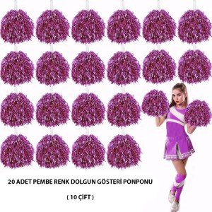 10 Pairs (20 Pieces) Pink Color 23 April 19 May 29 October School Performance Pompoms 10 Pairs (20 Pieces) Pink Color 23 April 19 May 29 October School Performance Pompoms