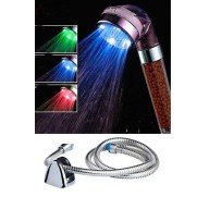 Color Changing LED Light Shower Head Set - Hose Hanger Set (Without Battery - Without Electricity) Color Changing LED Light Shower Head Set - Hose Hanger Set (Without Battery - Without Electricity)