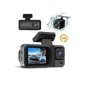 1080P 3 Lens WIFI In-Car Camera Screen DVR Recorder with Night Vision