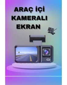 1080P 3 Lens WIFI In-Car Camera Screen DVR Recorder with Night Vision