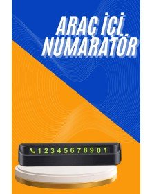 In-Vehicle Parking Numbering Auto Vehicle Numbering Compatible with All Vehicles