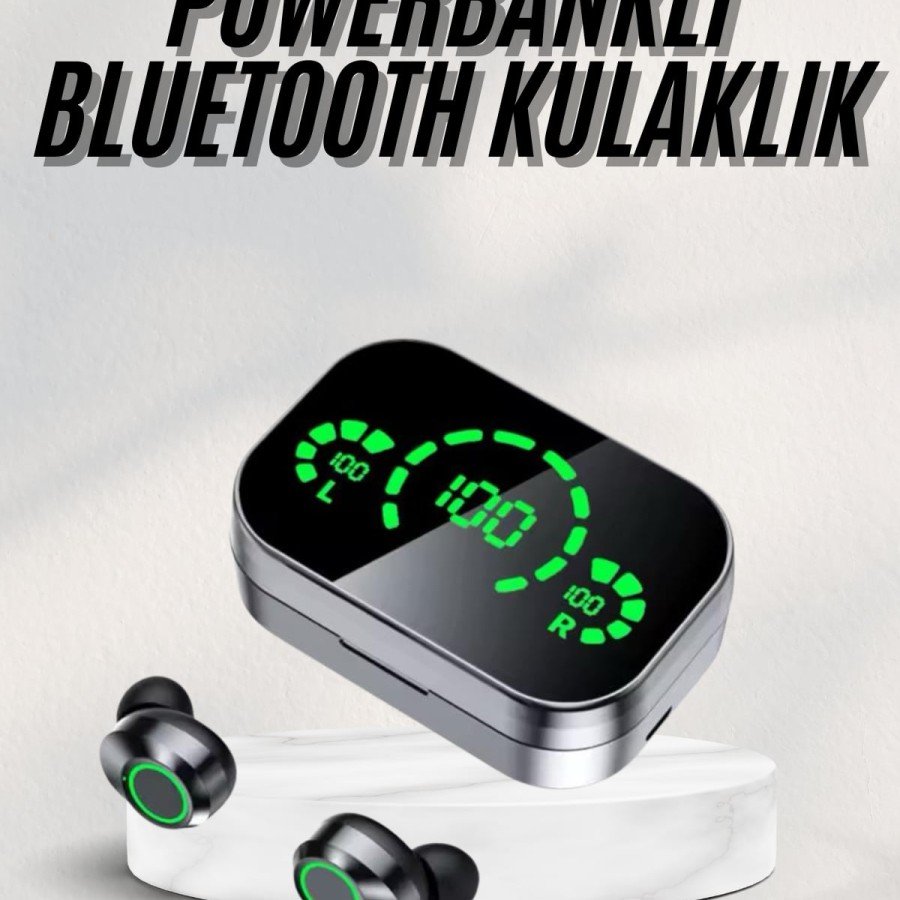 New Generation Bluetooth Headset with Call Answering Digital Display Powerbank New Generation Bluetooth Headset with Call Answering Digital Display Powerbank