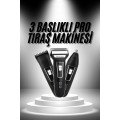 Set of 3 Hair Beard Clipper Shaver Nose Hair Removal Shaving Machine Set of 3 Hair Beard Clipper Shaver Nose Hair Removal Shaving Machine