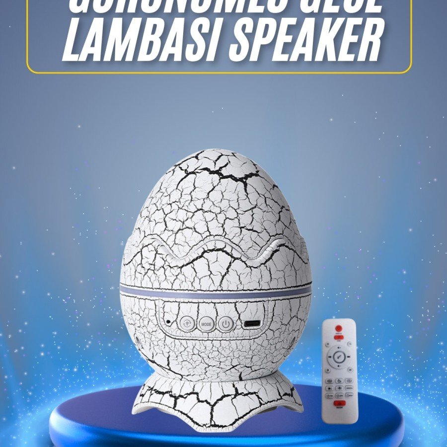 Bluetooth Speaker Dinosaur Egg Night Table Lamp Projector