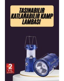 Camping Lantern Rechargeable Solar Powered Searchlight USB Rechargeable