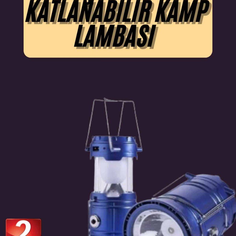 Camping Lantern Rechargeable Solar Powered Searchlight USB Rechargeable