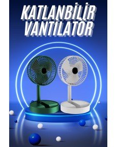 3 Level Speed ​​Adjustable Fan with Phone Stand Rechargeable Foldable Cooling Fan