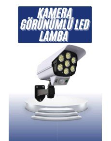 Solar Garden Lamp with Remote Control Camera View Motion Sensor