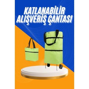 Shopping Bag Foldable Market Cart Wheeled Market Cart Foldable