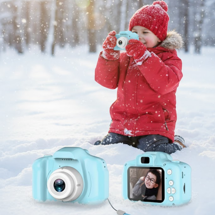 Blue Mini HD Video Camera with Photo Shooting Expandable Memory Rechargeable Model Blue Mini HD Video Camera with Photo Shooting Expandable Memory Rechargeable Model