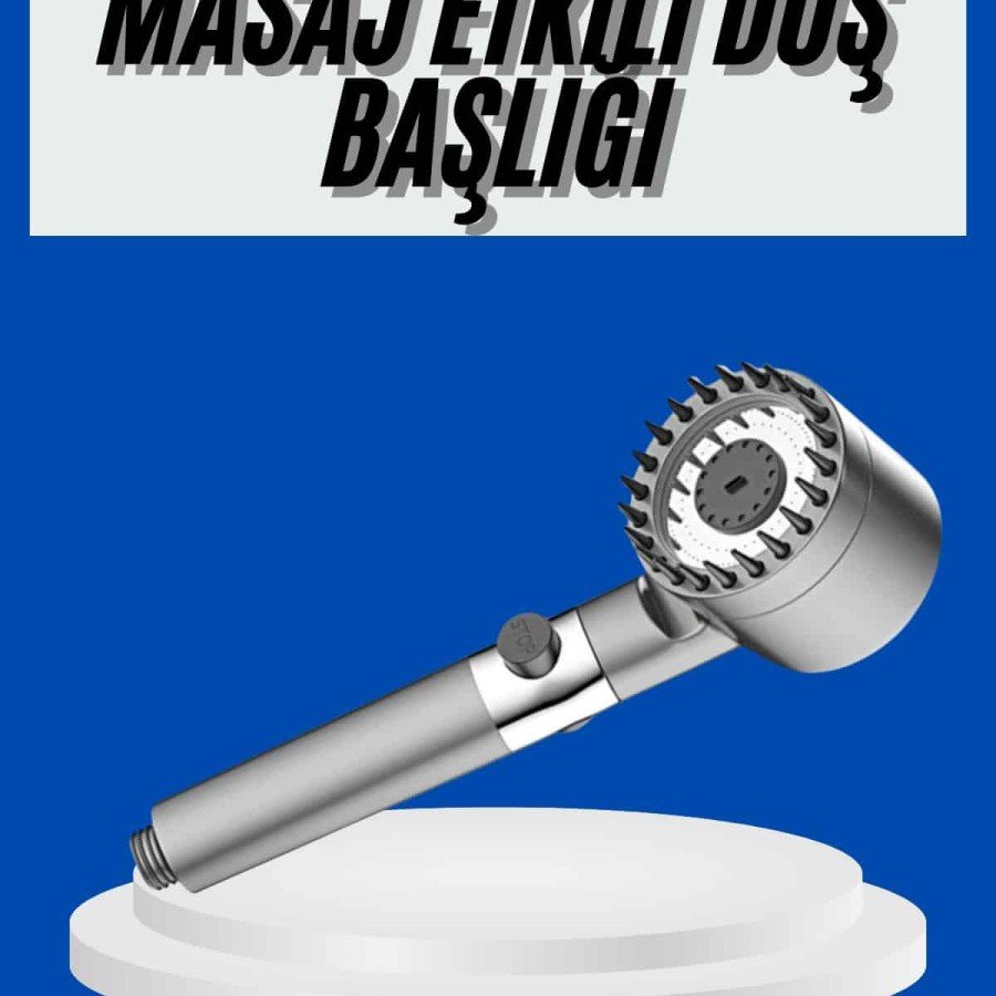 New Generation Shower Head Stainless Steel Massage Effect Ergonomic Design Water Pressure