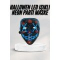 Neon Mask with Led Light Halloween Mask Scary Horror Mask