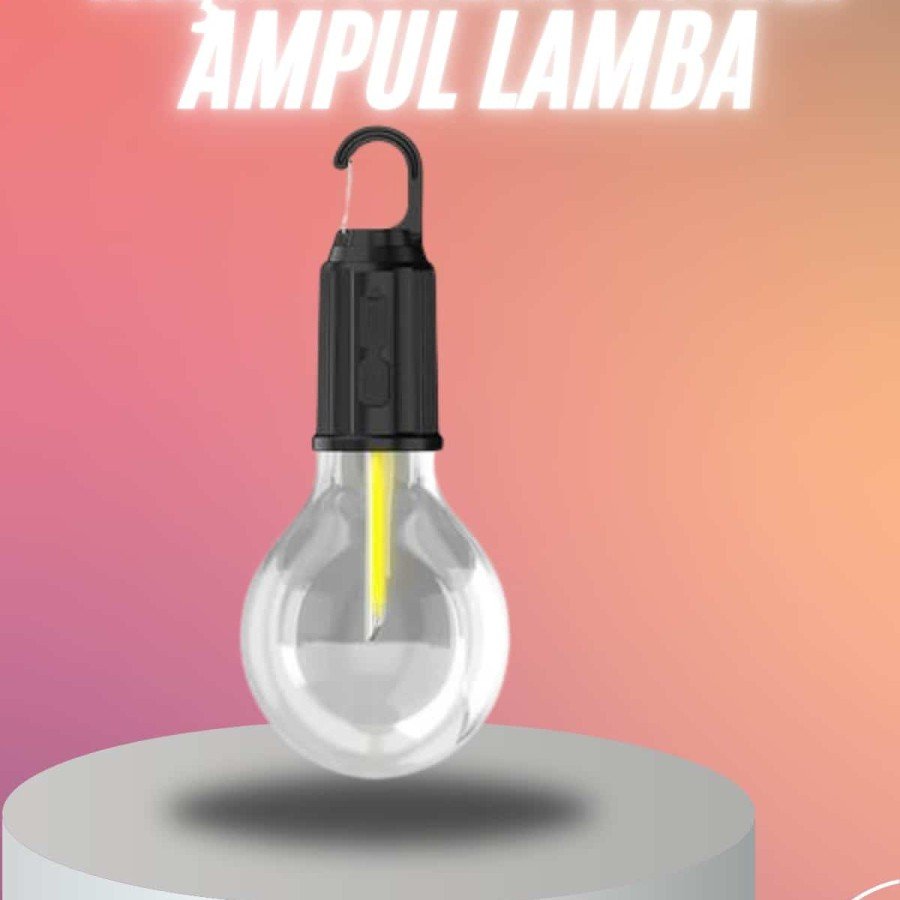 Rechargeable Decorative Camping Lamp Hanging Bulb LED Light with Type-C Input