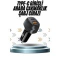 Fast Car Charger 38W Dual Input Fast Charging Car Cigarette Lighter Type-C