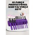 Makeup Brush 12 Piece Set Soft Tip Lightweight and Portable Bag Suitable for Eye Makeup