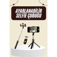Mobile Phone Tripod Stand Magnetic Selfie Stick with Bluetooth Remote Control