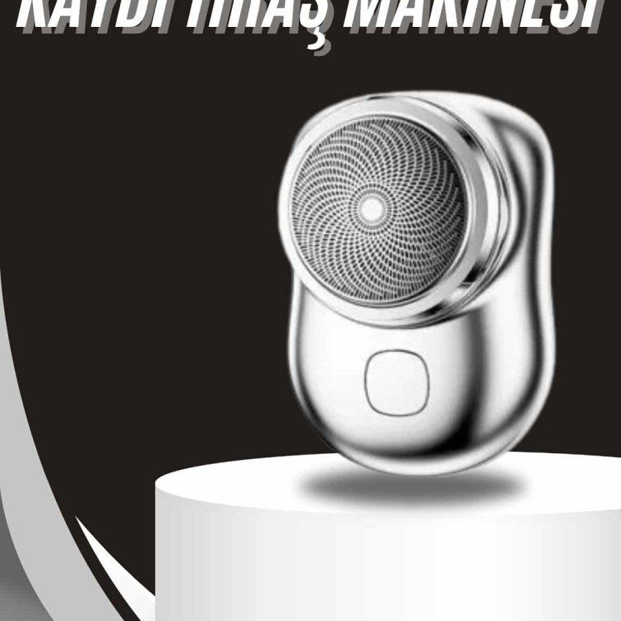 Wireless Shaver Daily Fast Portable Rechargeable Round Stainless Steel
