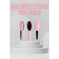 Electric Hair Straightener Comb Hair Straightener Brush Tight Tooth Pink Electric Hair Straightener Comb Hair Straightener Brush Tight Tooth Pink