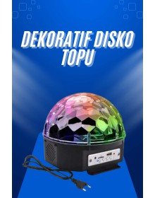 Sphere Disco Ball Music Player Colorful Laser Light Bluetooth Controlled Disco Party Light