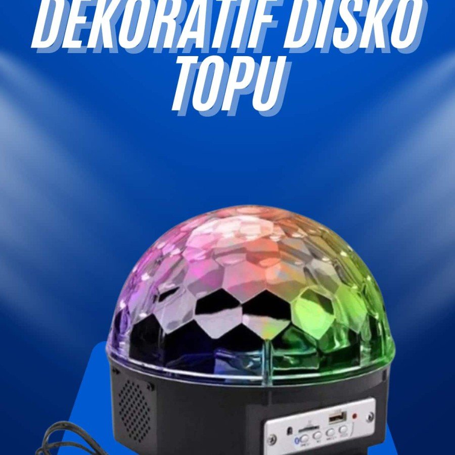 Sphere Disco Ball Music Player Colorful Laser Light Bluetooth Controlled Disco Party Light