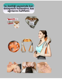 Rubbing Heated Neck Shoulder Waist Massager Effective for Muscle and Joint Pain