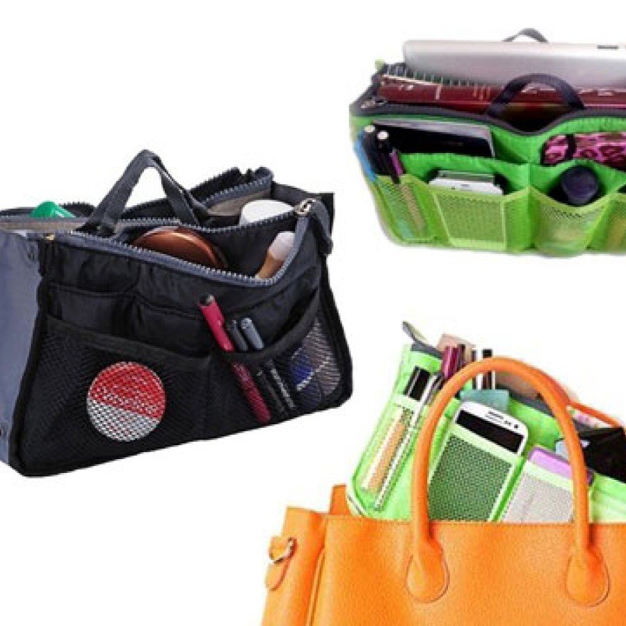 Colorful Bag Organizer with 11 Compartments