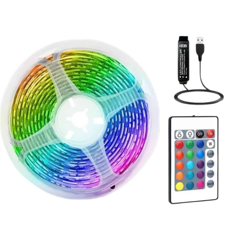 RGB Led Strip 10 Meters RGB Led Light Controlled With Remote RGB Led Strip 10 Meters RGB Led Light Controlled With Remote
