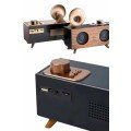 Bluetooth Nostalgia Speaker Radio Gramophone Wooden Color Vintage