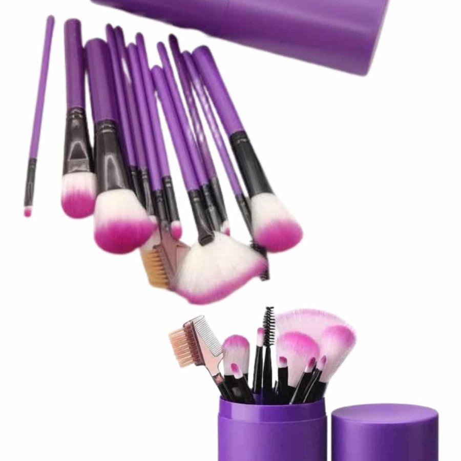 12 Piece Makeup Brush Set Professional Foundation Blush Eyeshadow Contour Brush