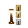 Wireless Colorful Table and Night Light Gold Color Touch Led Lamp