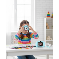 Blue HD Portable Mini Camera with Video Recording and Photo Shooting Features