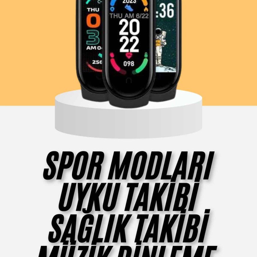 M6 Smart Bracelet Black Pedometer Fitness Tracker Android and IOS Compatible
