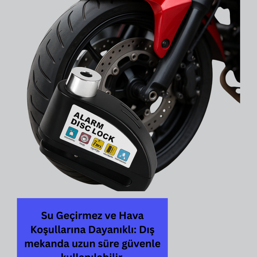 110 dB Alarm Disc Lock Motorcycle Scooter Bicycle Security 110 dB Alarm Disc Lock Motorcycle Scooter Bicycle Security
