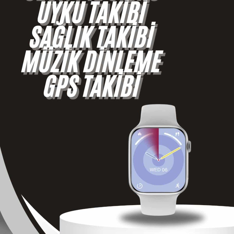 Smart Watch Silver Case Bluetooth Headset Multifunctional Set of Two with Gift