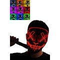 Neon Mask with Led Light Halloween Mask Scary Horror Mask