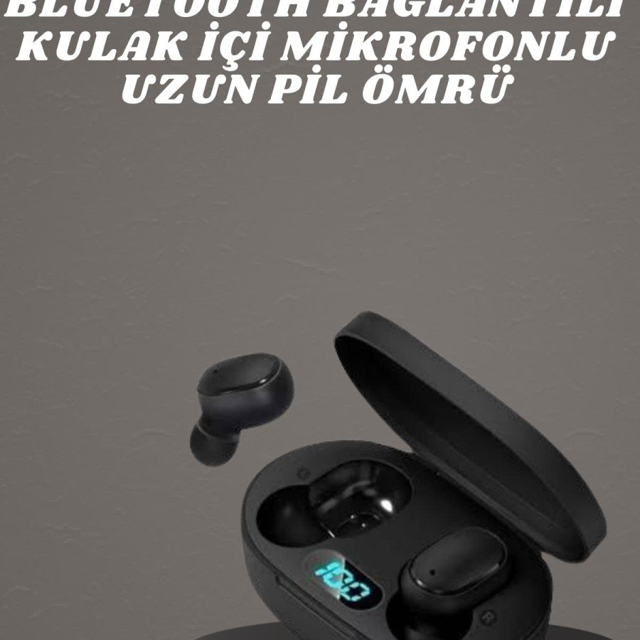 Headphones Digital Display Bluetooth Connected Wireless In-Ear Microphone Touch Control