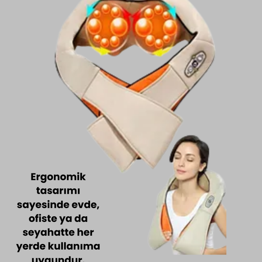 Rubbing Heated Neck Shoulder Waist Massager Effective for Muscle and Joint Pain