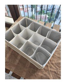 Practical Drawer Organizer with 12 Compartments