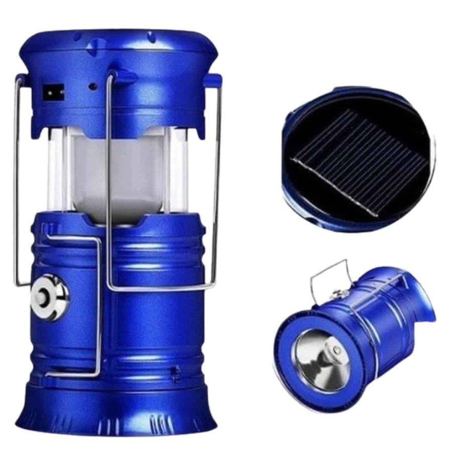 Camping Lantern Rechargeable Solar Powered Searchlight USB Rechargeable