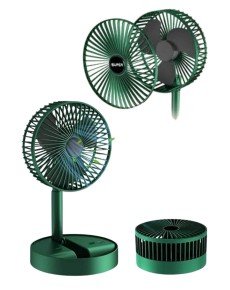 3 Level Speed ​​Adjustable Fan with Phone Stand Rechargeable Foldable Cooling Fan