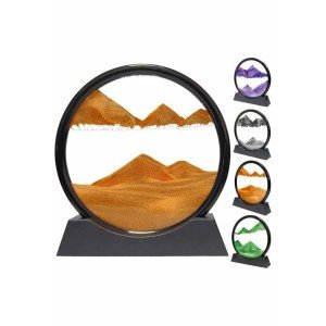 3D LED Lighted Hourglass Night Light Moving Water Hourglass Medium Size 3D LED Lighted Hourglass Night Light Moving Water Hourglass Medium Size
