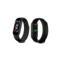 M6 Smart Bracelet Black Pedometer Fitness Tracker Android and IOS Compatible