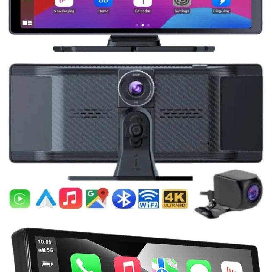 4K 10.2 Inch Dual Camera Car Multimedia Screen CarPlay Wireless Compatible with All Devices 4K 10.2 Inch Dual Camera Car Multimedia Screen CarPlay Wireless Compatible with All Devices
