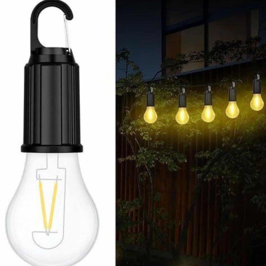 Rechargeable Decorative Camping Lamp Hanging Bulb LED Light with Type-C Input