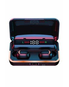 Bluetooth Headset with Digital Charging Indicator, Powerbank, Wireless Earbuds with Bass Feature, 5.1 Microphone