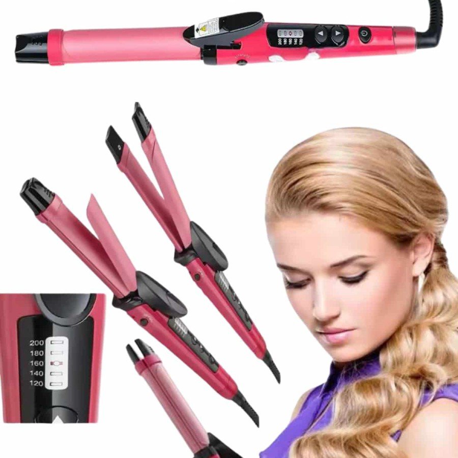 Hair Straightener and Tongs Dual Hair Styler Suitable for All Hair Types