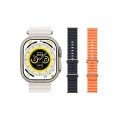 Android and iOS Compatible Smart Watch with 3 Bands that Can Track Sleep and Health